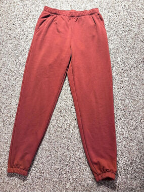 Aerie Red Orange Jogger Sweat Pants
